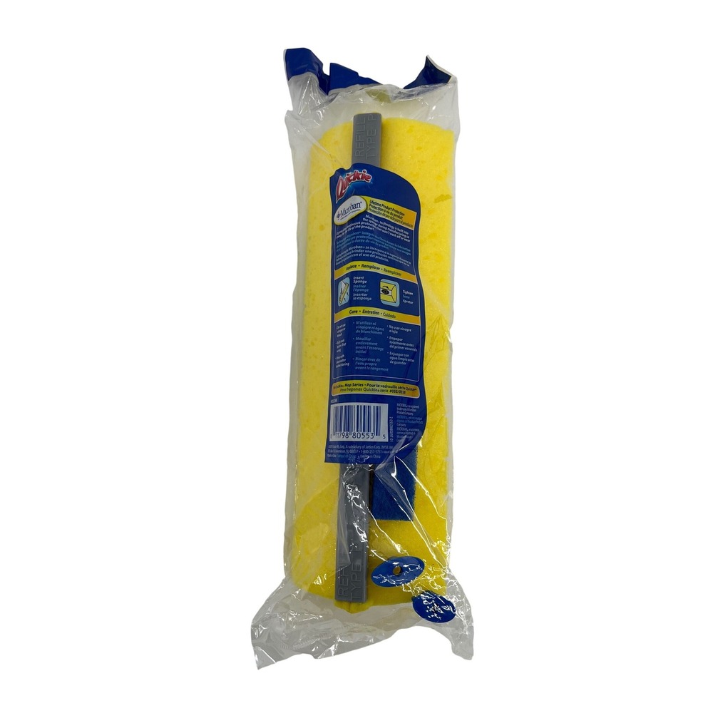 Quickie 2015 Mop & Scrub Roller Mop Refill Yellow Type P Microban Jumbo